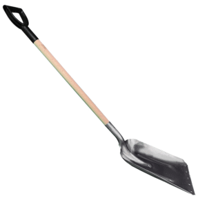 DeWit Aluminum Scoop D Grip Shovel, Head: 22.5D x 12.5"W; Total: 47"L