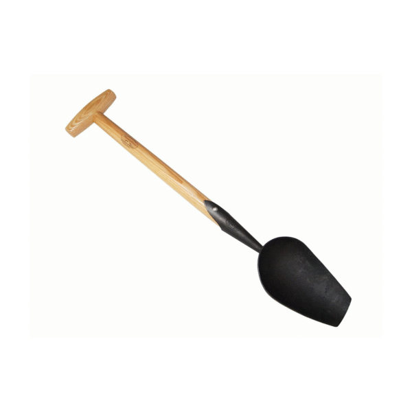 DeWit Compost Digging Scoop Trowel with T-Handle, Head: 8"L x 4.5"W Total: 25"L