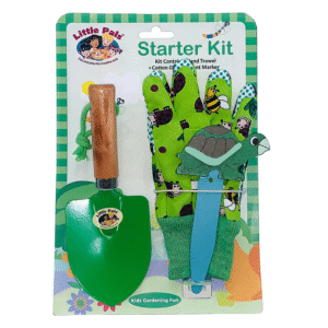 Little Pals Kids Gardening Starter Set w/Trowel, Gloves & Plant Marker