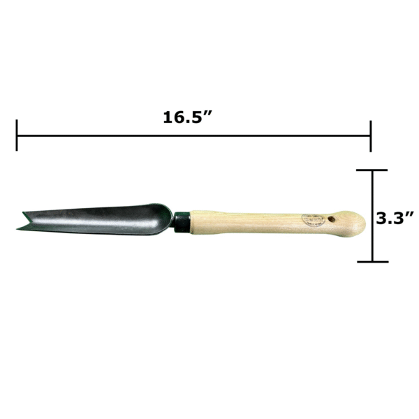 DeWit Welldone Snake Tongue Trowel with Midsize 10" Handle, Head: 5"L x 3.25"W; Total: 16.5"L - Image 3