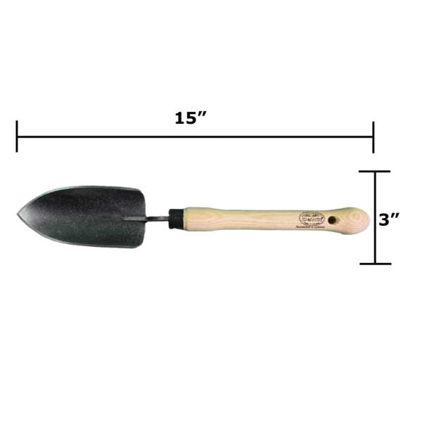 DeWit Welldone Trowel with Midize 10" Handle, Head: 6.3"L x 3"W; Total: 15" - Image 2
