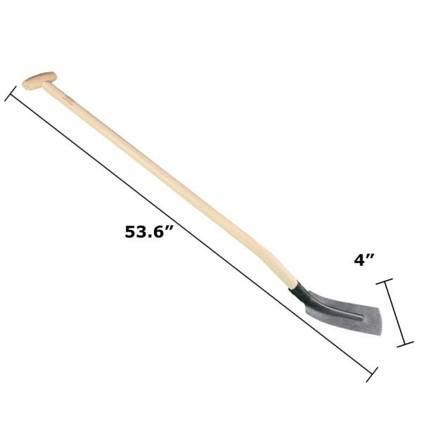 DeWit Trenching Shovel w/4" Wide Head & T Handle, Head: 5.2"D x 4"W; Total: 53.6"L - Image 2