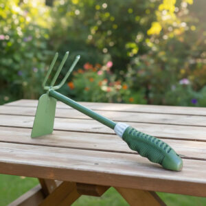 2-in-1 Garden Hoe & Rake – Multi-Function Soil Prep and Weeding Tool