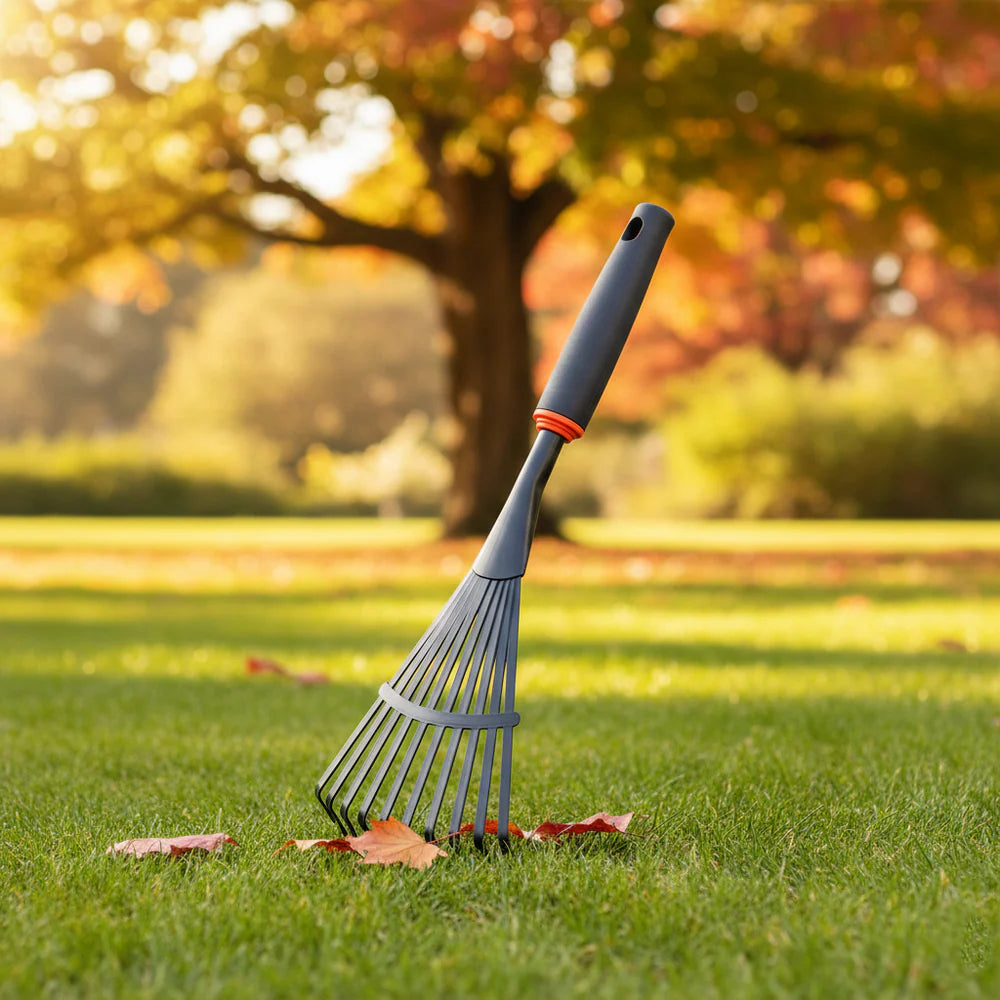 Premium Hand Leaf Rake – Heavy-Duty Steel Garden Tool with Ergonomic Grip